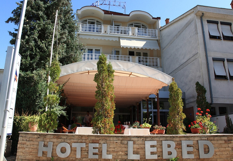 אוהריד Hotel Lebed מראה חיצוני תמונה